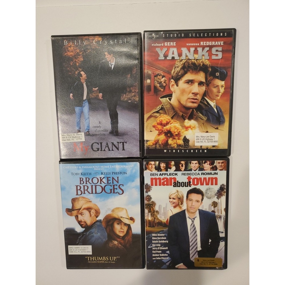 Drama DVD Lot (4) My Giant Yanks Broken Bridges Man About Town